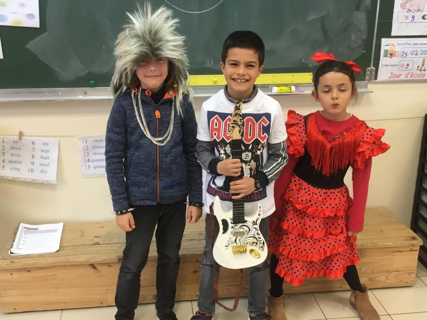 Les rockeurs et la danseuse de flamenco !