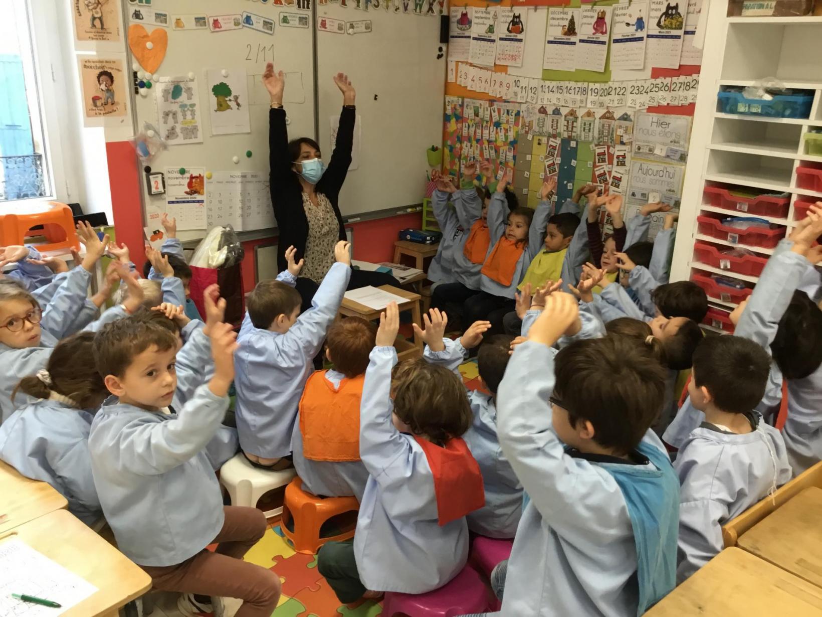 Elle nous apprend aussi à respirer pour nous concentrer! 