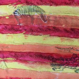 Peinture en cours de réalisation 