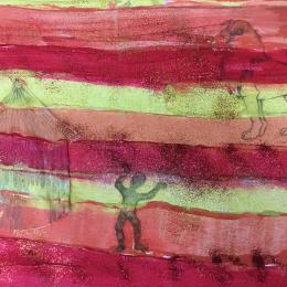 Peinture en cours de réalisation 