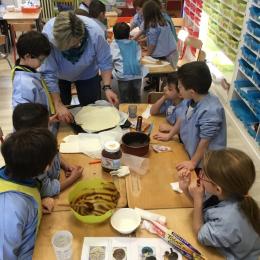 Nous avosn aussi cuisiné des frangipanes au chocolat!