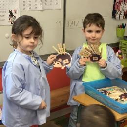 les hérissons : mettre autant de pinces (pour les piquants) que le nombre indiqué; 