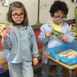 trouver le nombre d'après, en écriture chiffrée, constellations...