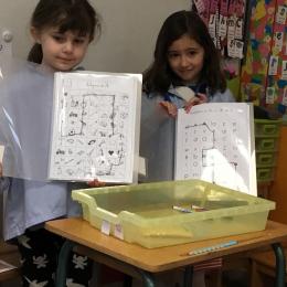 labyssons et labylettres : trouver le chemin d'un son à partir de plusieurs dessins; trouver le chemin d'une lettre dans diverses graphies;