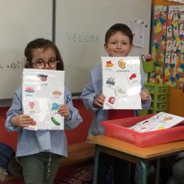 classer des images selon les 5 sens : le  goût, le toucher, la vue, l'ouïe et l'odorat;