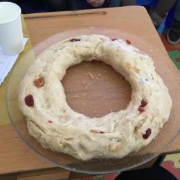 montage de la couronne avec nouvelle mise en pousse avant cuisson!